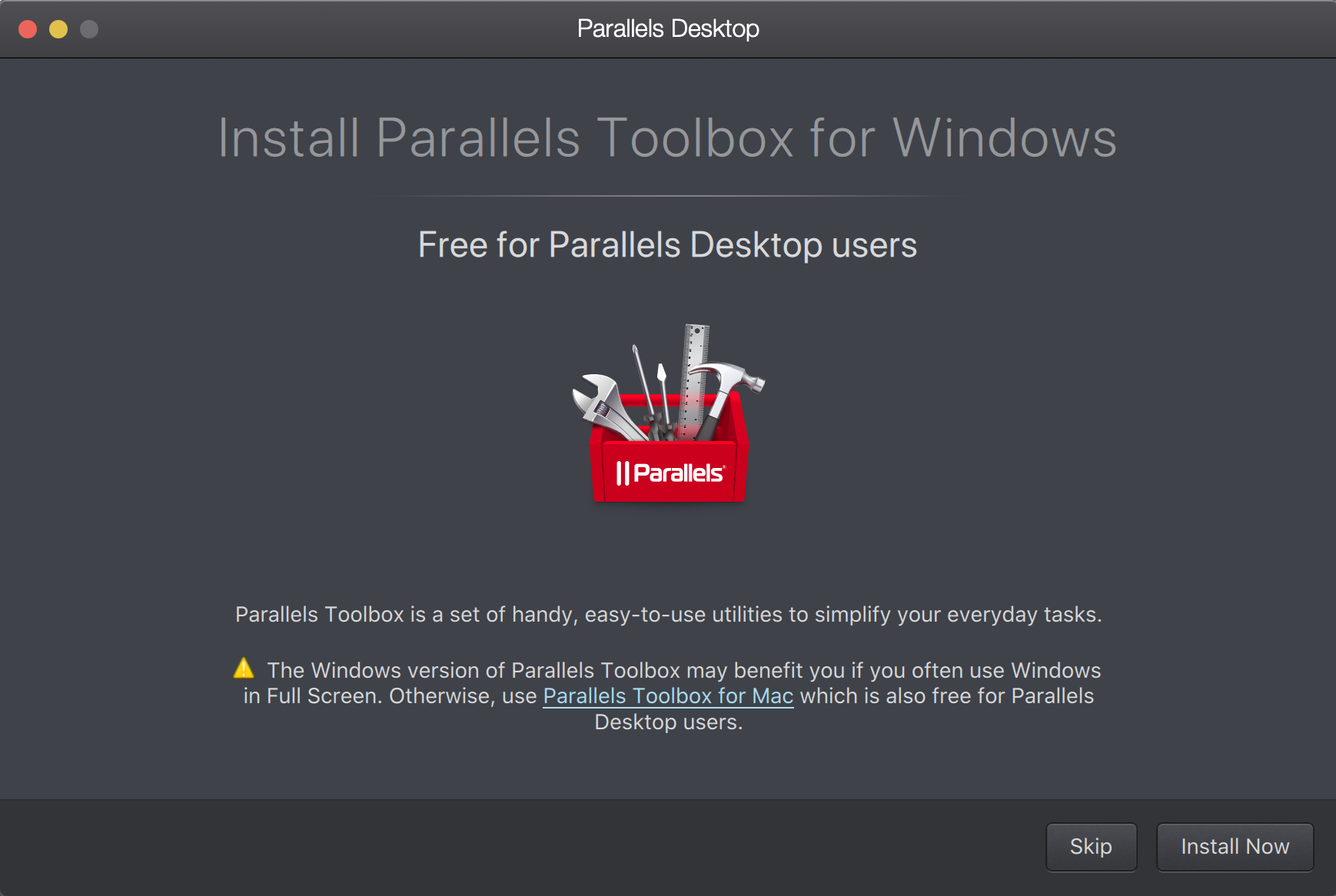 parallels toolbox subscription